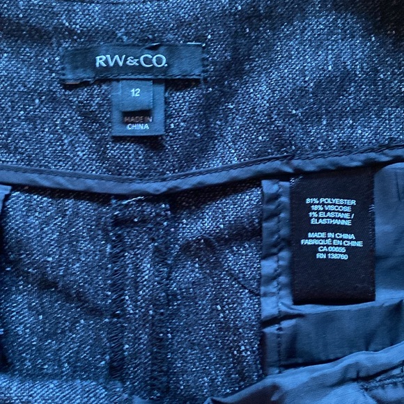 RW&Co charcoal high rise dress pants - Picture 3 of 7